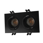 Светильник 10Вт GU5.3 IP20 LED встраив. пластик черн./черн. DENKIRS 654408