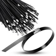 Хомут кабельный 4.6х100 сталь ANSI 304 с покрытием TOKOV ELECTRIC TKE-HM304-4.6-100-C/100