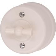 Выключатель 2-кл. пластик песочн. зол. Bironi B1-202-24