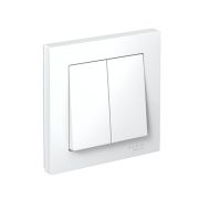 Выключатель 2-кл. AtlasDesign (сх. 5) 10AX быстрозажим. клем. в сборе бел. SE ATN000152S