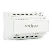 Источник вторичного электропитания SKAT-24-2.0-DIN резервированный 24В 2А пласт. корпус под DIN рейку 35мм (без АКБ; под 2 АКБ по 7 Ач) Бастион 585