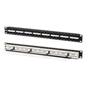 Патч-панель 19дюйм 1U кат.5E 48 портов RJ45 Dual IDC PPHD-19-48-8P8C-C5e-110D высок. плотности Hyperline 32809