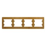 Рамка 4-м Glossa горизонт. дер. дуб SE GSL000504