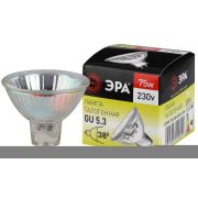 Лампа галогенная GU5.3-JCDR (MR16) -75W-230V-Cl ЭРА C0027366