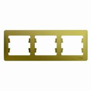 Рамка 3-м Glossa горизонт. фисташк. SE GSL001003