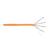 Кабель витая пара U/UTP кат.5E 4х2х24AWG solid LSZH нг(А)-HFLTx оранж. (уп.305м) NIKOLAN NKL 4100C-OR