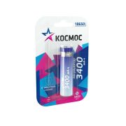 Аккумулятор Li-ion 18650 3400мА.ч с защитой (блист.1шт) Космос KOC18650Li-ion34PBL1