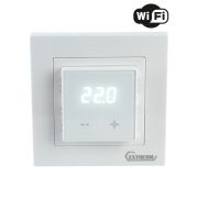 Термостат программируемый с Wi-Fi 3.6кВт 16А для теплых полов с датчиком темперутары пола с возможн. установкой в рамку Legrand Valena и Schneider Unica бел. Extherm ET-44(w)