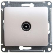 Розетка телевизионная проходная TV 1-м СП Glossa 4дБ механизм перламутр SE GSL000692