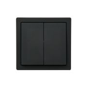 Выключатель 2-кл. ОП LETO черн. бархат LEZARD 752-4200-101